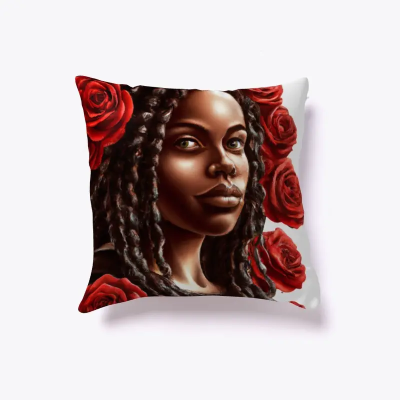 Braided Rose Pillow